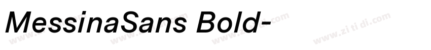 MessinaSans Bold字体转换